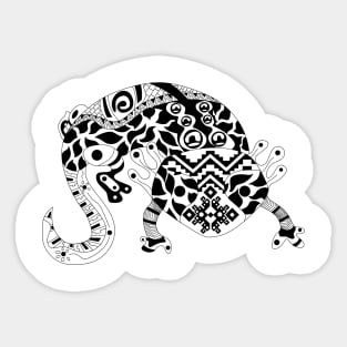 mexican ajolote axolotl ecopop salamander pet Sticker